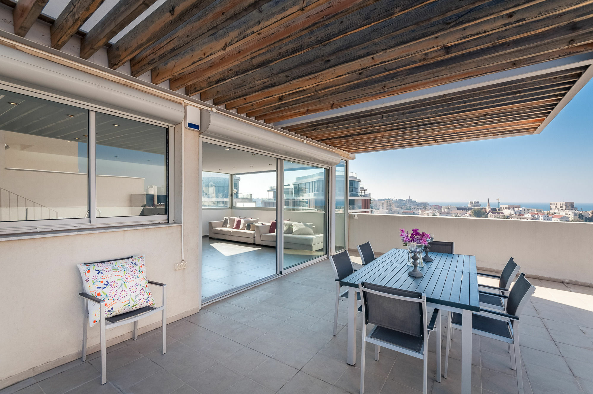 Apartament Abarbanel St Incredible Penthouse Tel Awiw Zewnętrze zdjęcie